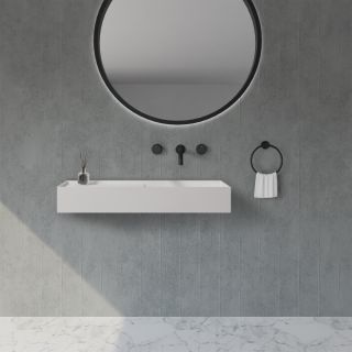 Подвесная раковина ABBER Stein AS2648 80см белый матовый